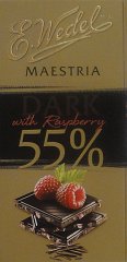 Wedel srednie maestria dark 55 with raspberry